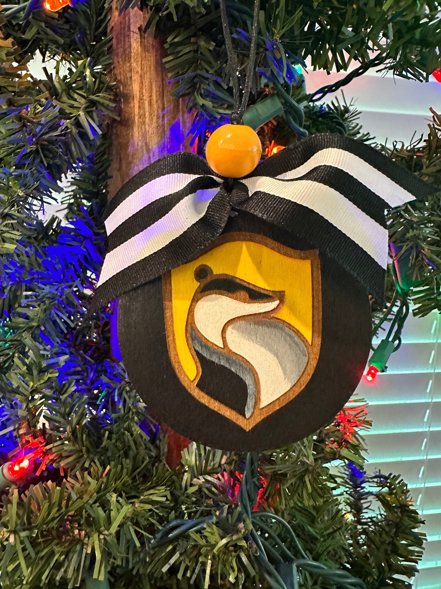 Ornament - HP Inspired Faux Stain Glass Style (H House)