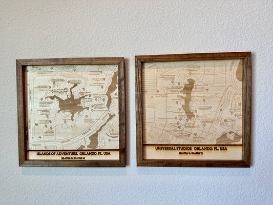 Wall Map Universal Set of 2