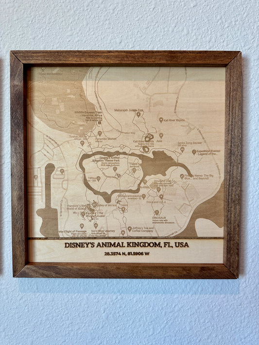 Wall Map Inspired by Animal Kingdom*