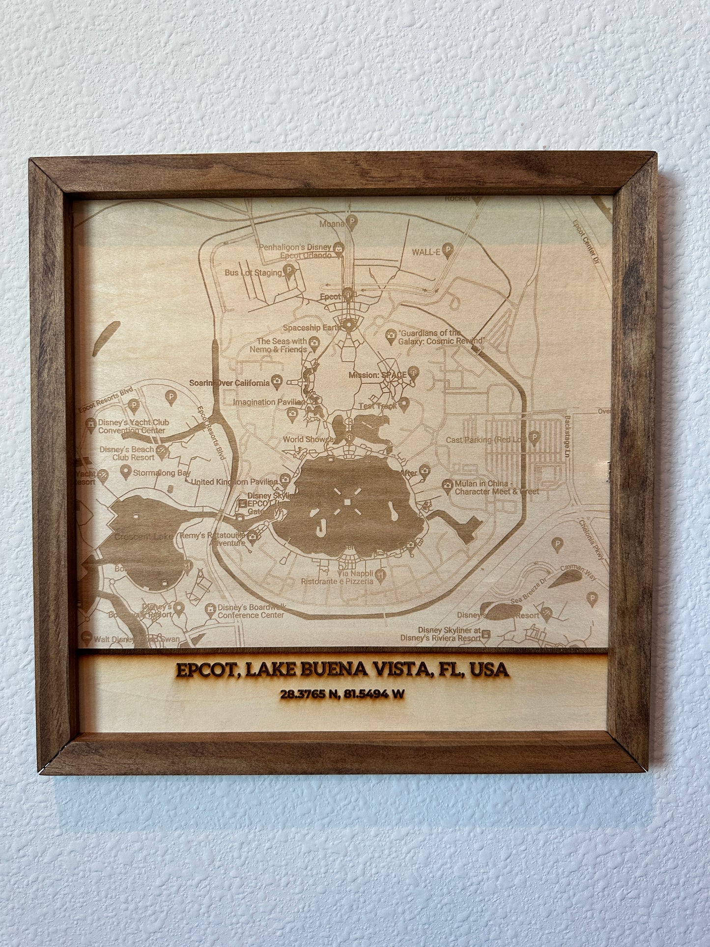 Wall Map Inspired EPCOT*