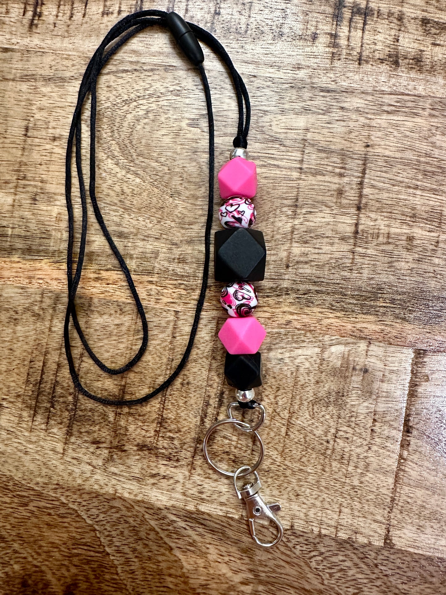 Valentine's Scribble Heart Pink & Black Accessories