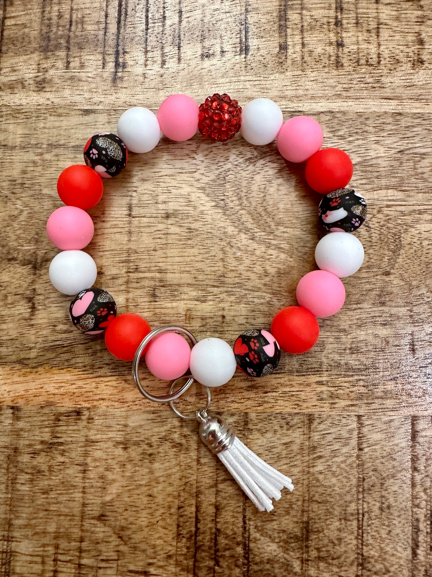 Valentine's Pink, Red, White Heart Accessories
