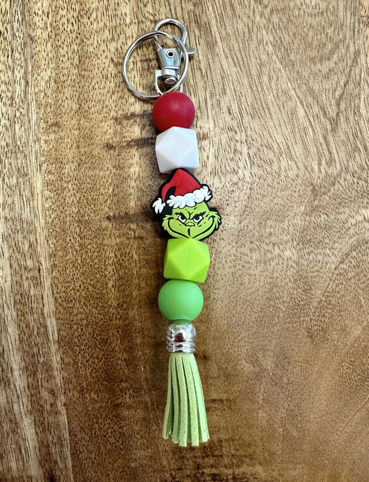 Grumpy Green Guy Bag Accessory / Key Chain
