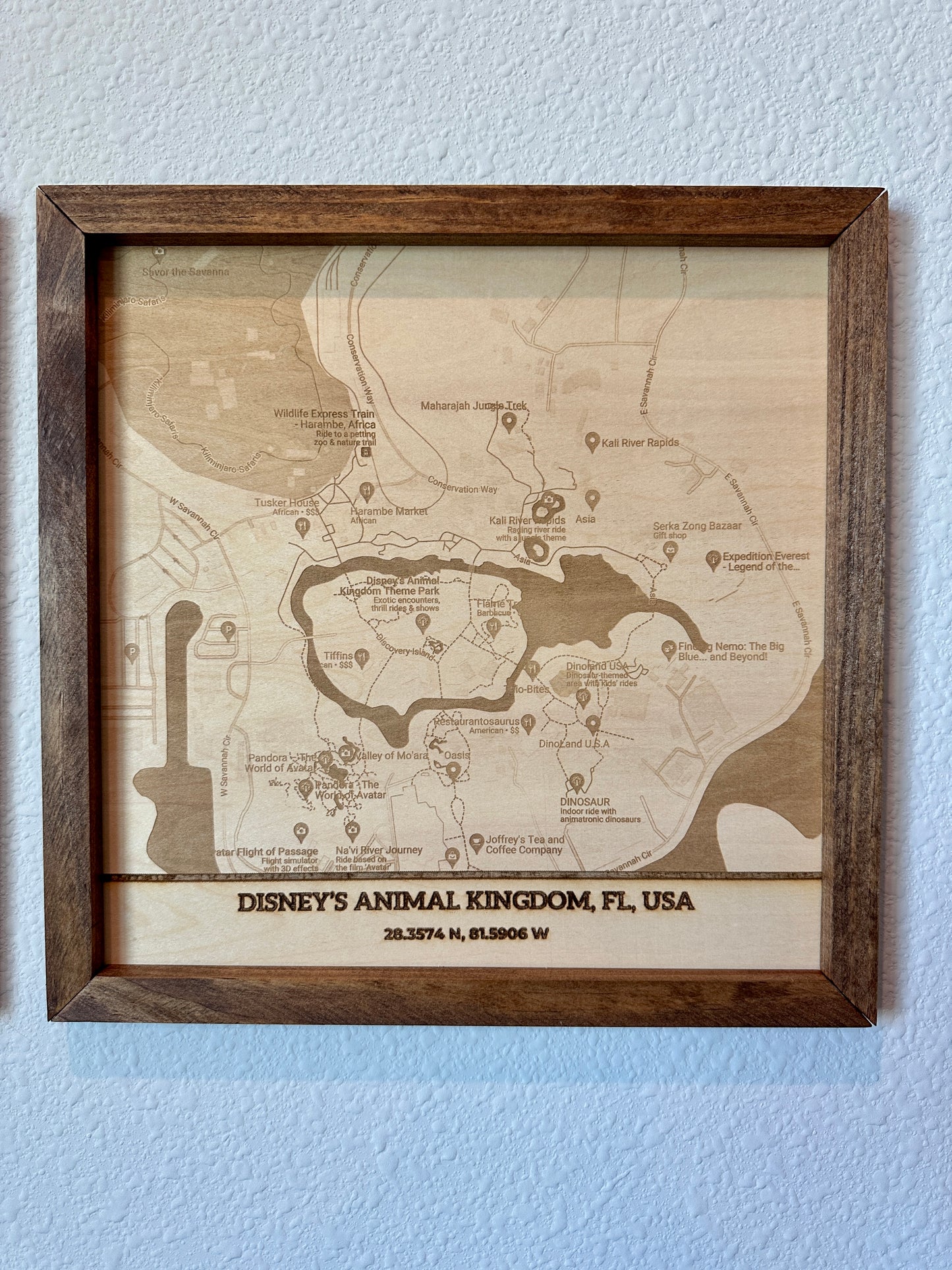 Wall Map Disney Set of 4