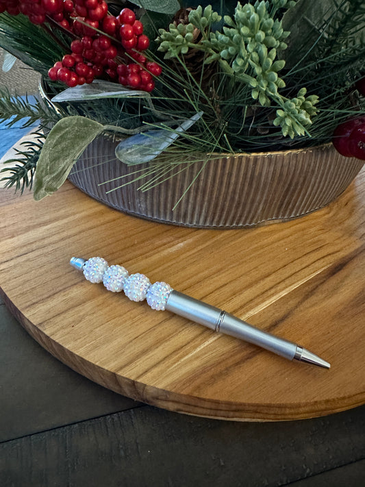 Snowflake sparkle pen
