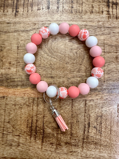 Valentine's Baby Pink & Coral Heart Accessories