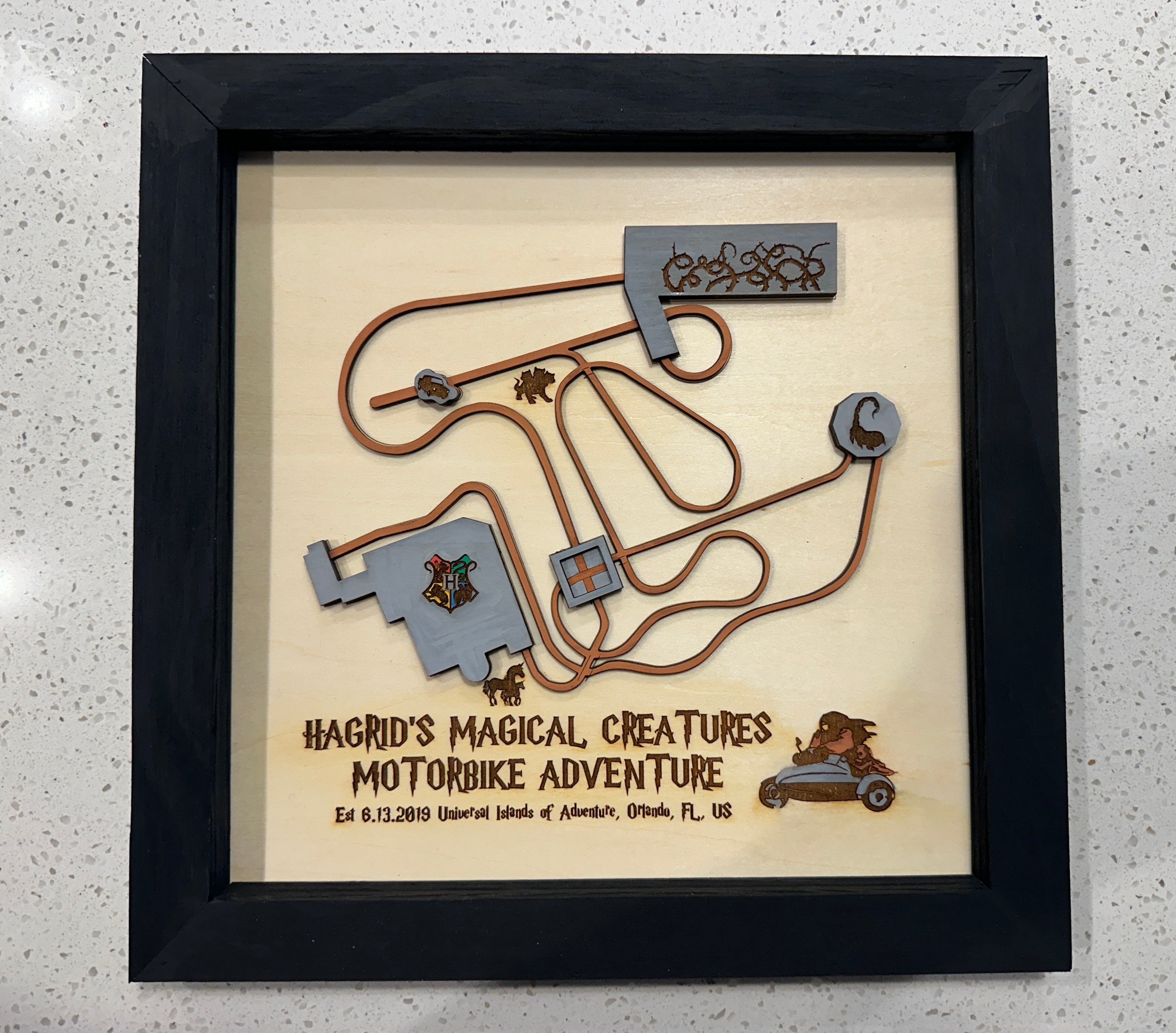 3-D Ride Layout w/ Color ~ Hagrids Motorbike Rollercoaster* – Nikki ...